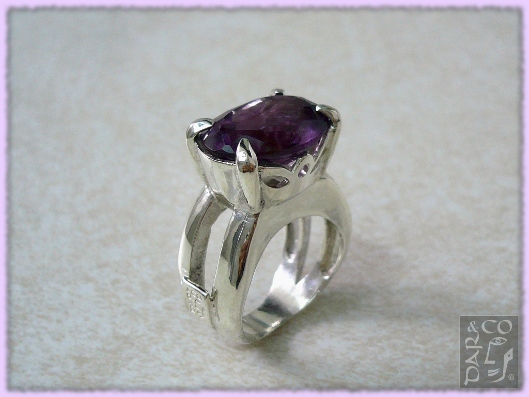ANILLO PLATA 925 Y ALEJANDRINA