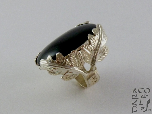 ANILLO PLATA 925 Y ÓNIX