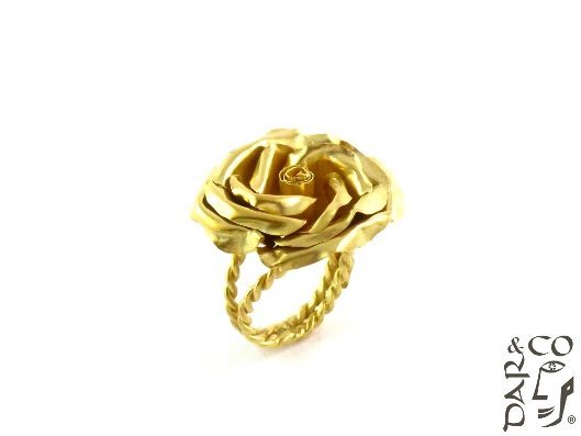 ANILLO PLATA 925 Y BAÑO DE ORO DE 22 KT.