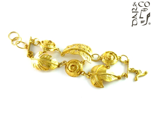 PULSERA PLATA 925 Y BAÑO EN ORO DE 22 KT.